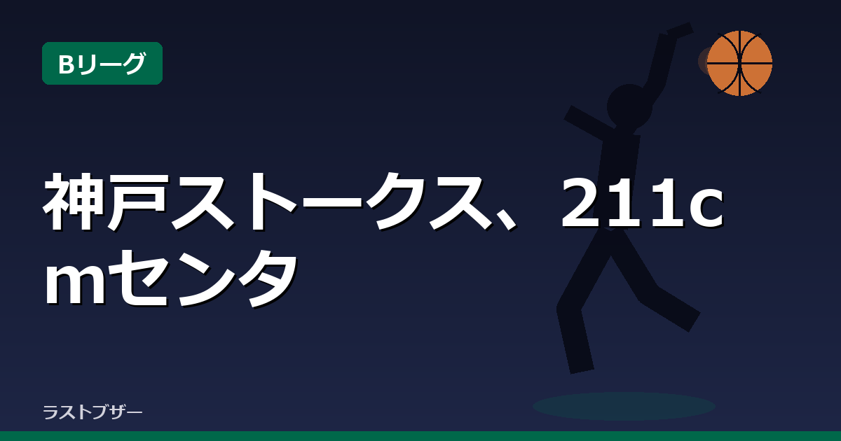 神戸ストークス、211cmセンター ファーダウス・アイマクと契約